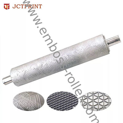 Rodillos de relieve de cuero grabados con láser industrial de 100 mm de diámetro