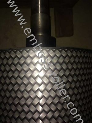 Rodillo de estampado grabado con láser para cuero y tela prensada