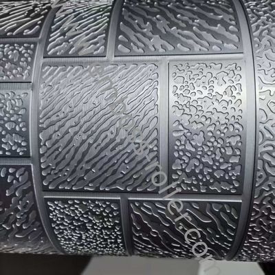 Producción con rodillos de caucho en relieve tratados térmicamente y tipo de patrón en relieve
