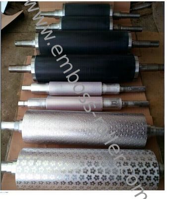 Manual Embossing Roller 600-1600mm Laser Engraved HV1100/HRC62