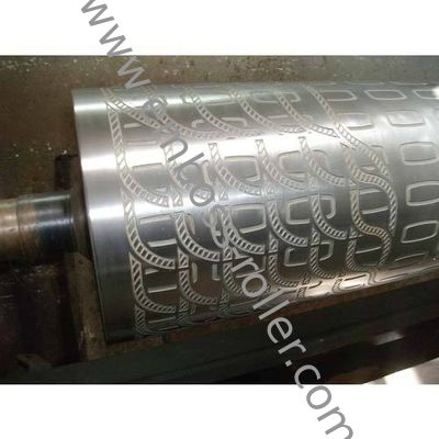 Estera del coche del PVC/rodillo estampador de cuero del amortiguador con el tubo sin soldadura 45#