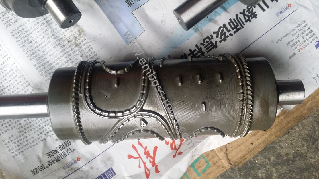 Rollo de relieve de acero sin costura para máquinas y materiales de embalaje personalizables